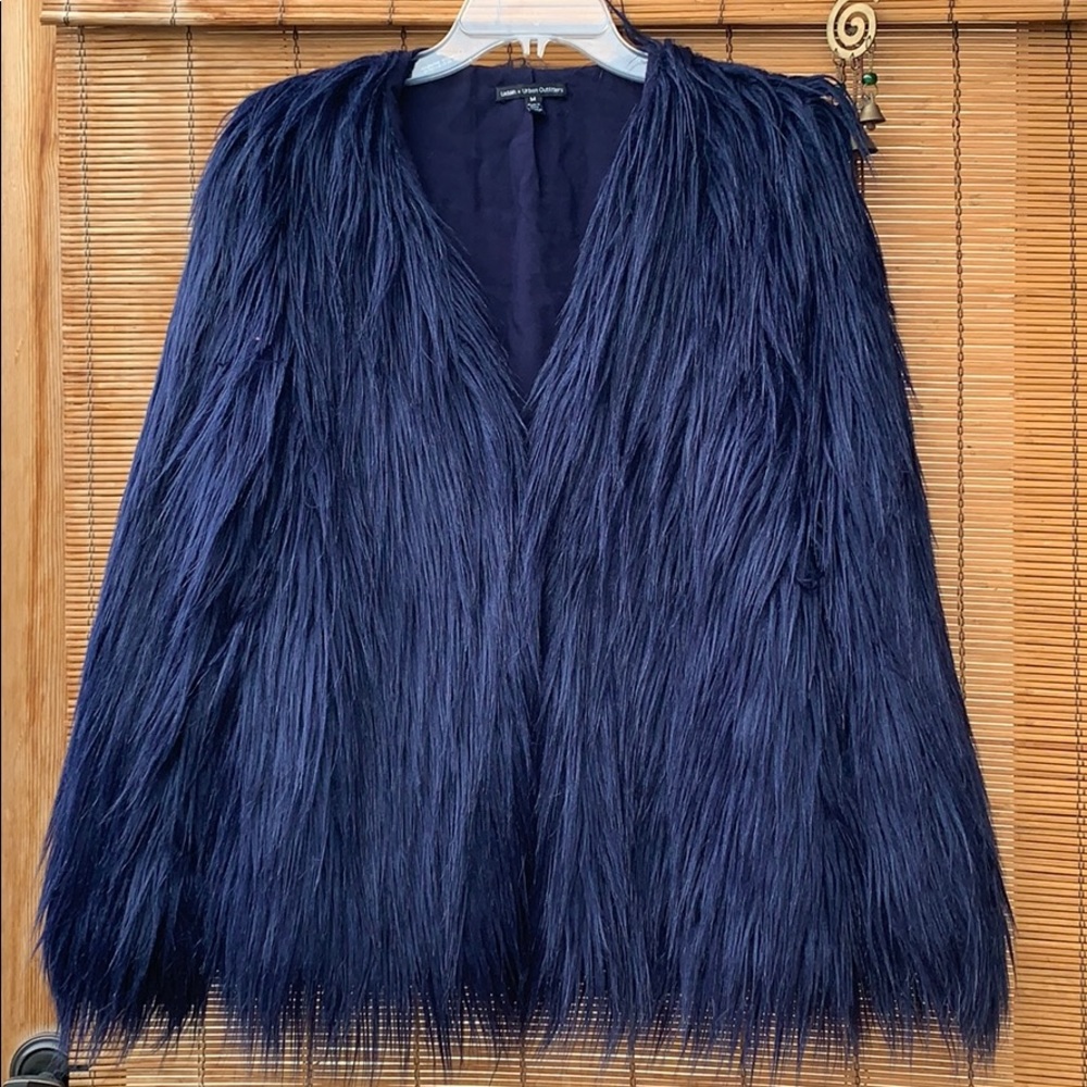 Ladakh UO faux fur jacket Margot boho mod rock fun - Picture 3 of 6